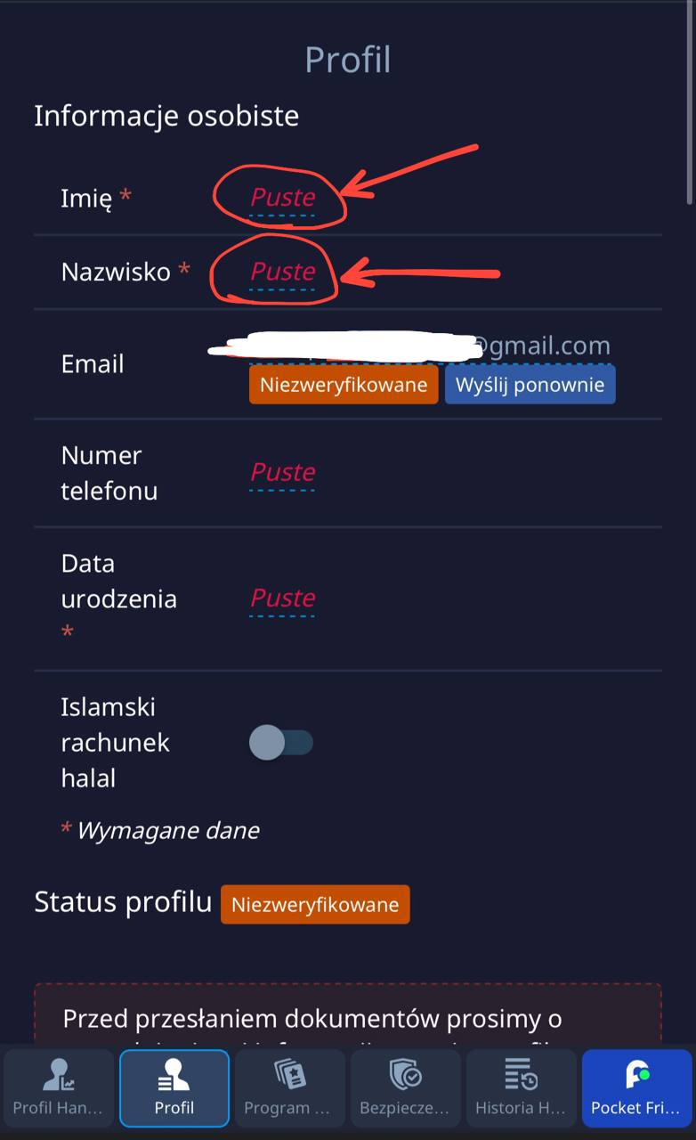 Krok 3 — dane osobowe